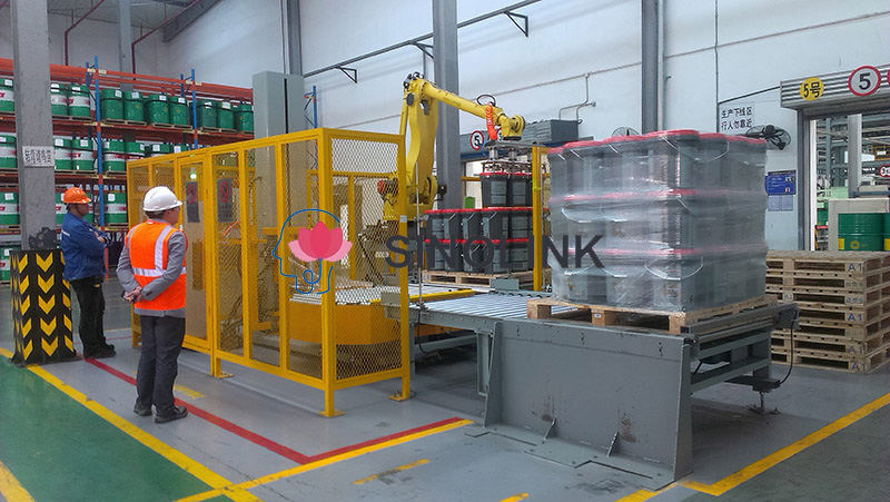 완전 자동 턴테이블 포장기