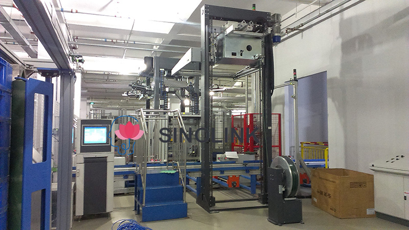 팔레트용 수평 전자동 스트래핑 기계