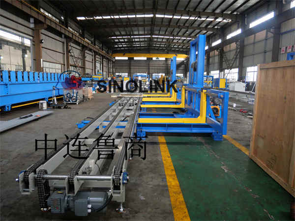 전자동 컬러 스틸 타일(프로파일 플레이트) 건축 자재 또는 팔레트 제품 팔레타이저/스태커