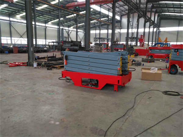 바퀴 달린 유형 자동 추진 가위 공중 작업 리프팅 플랫폼