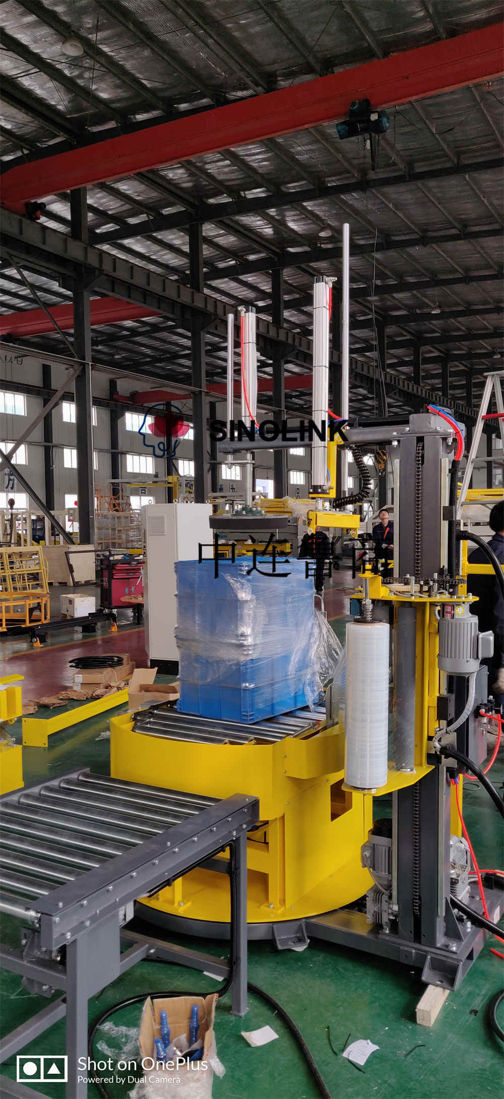 트레이가없는 온라인 자동 스트레치 랩 머신