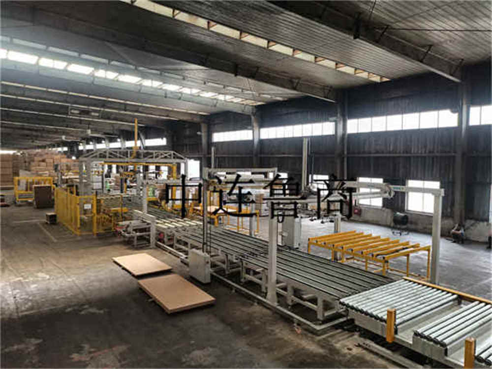 사람이 만든 목재 보드를위한 지능형 포장 시스템