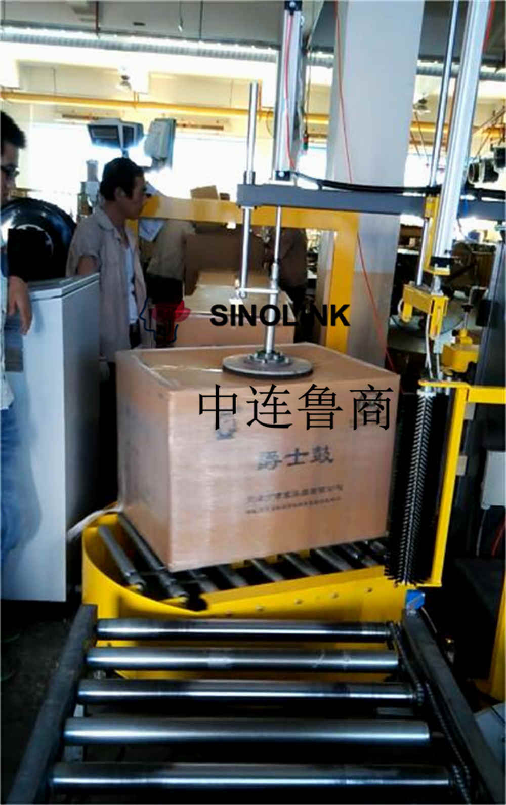 트레이가없는 온라인 자동 스트레치 랩 머신