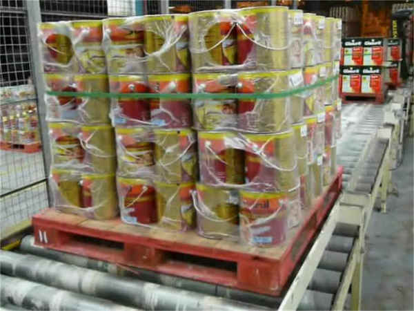 팔레트용 수평 전자동 스트래핑 기계