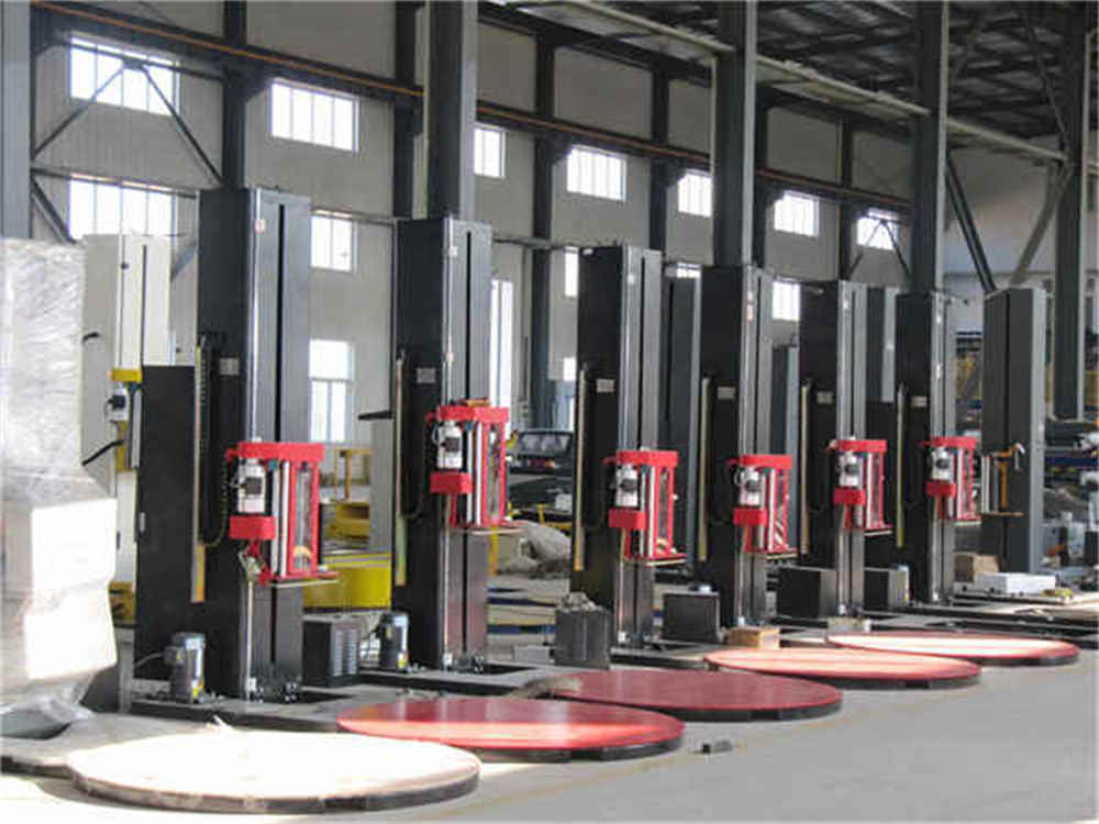 반 자동 팔레트 포장 기계