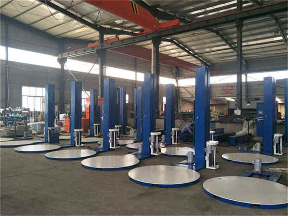 반 자동 팔레트 포장 기계