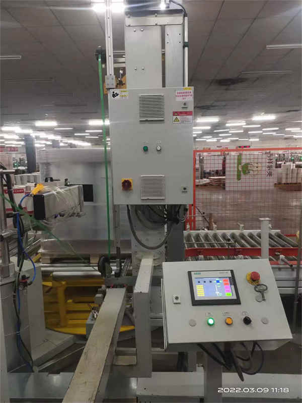 완전 자동 수직 팔레트 스트래퍼