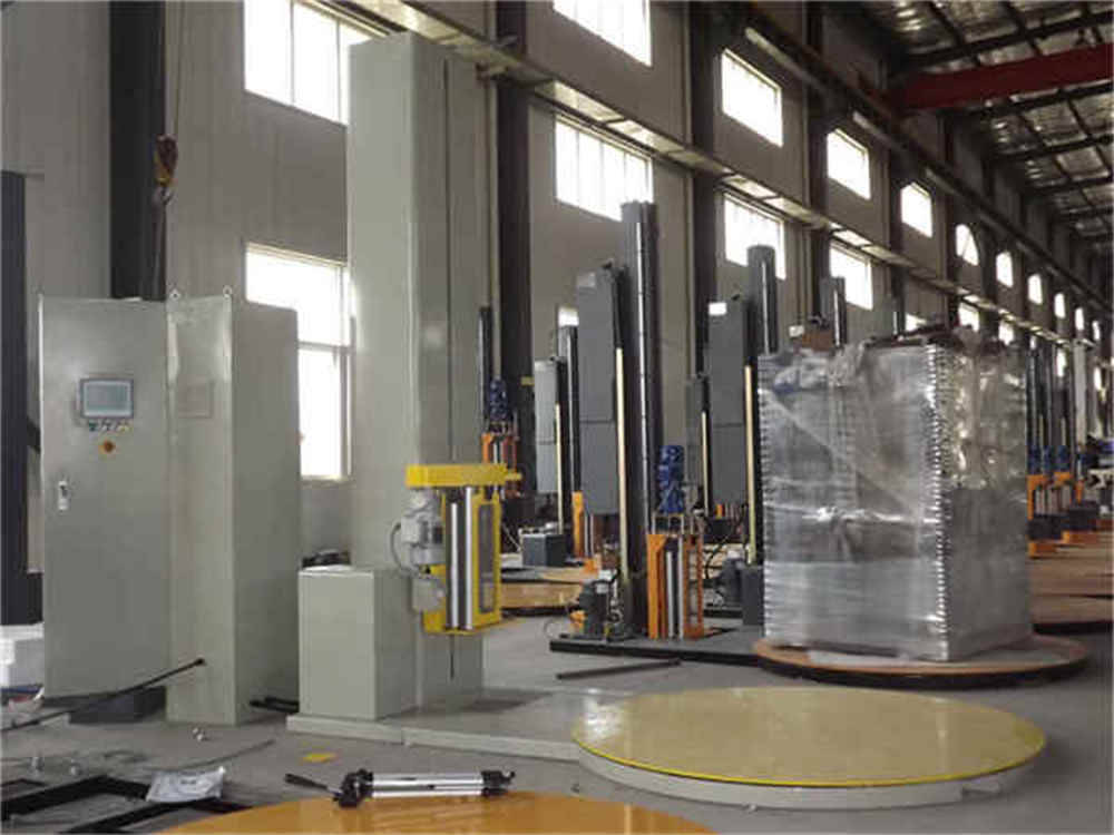 반 자동 팔레트 포장 기계