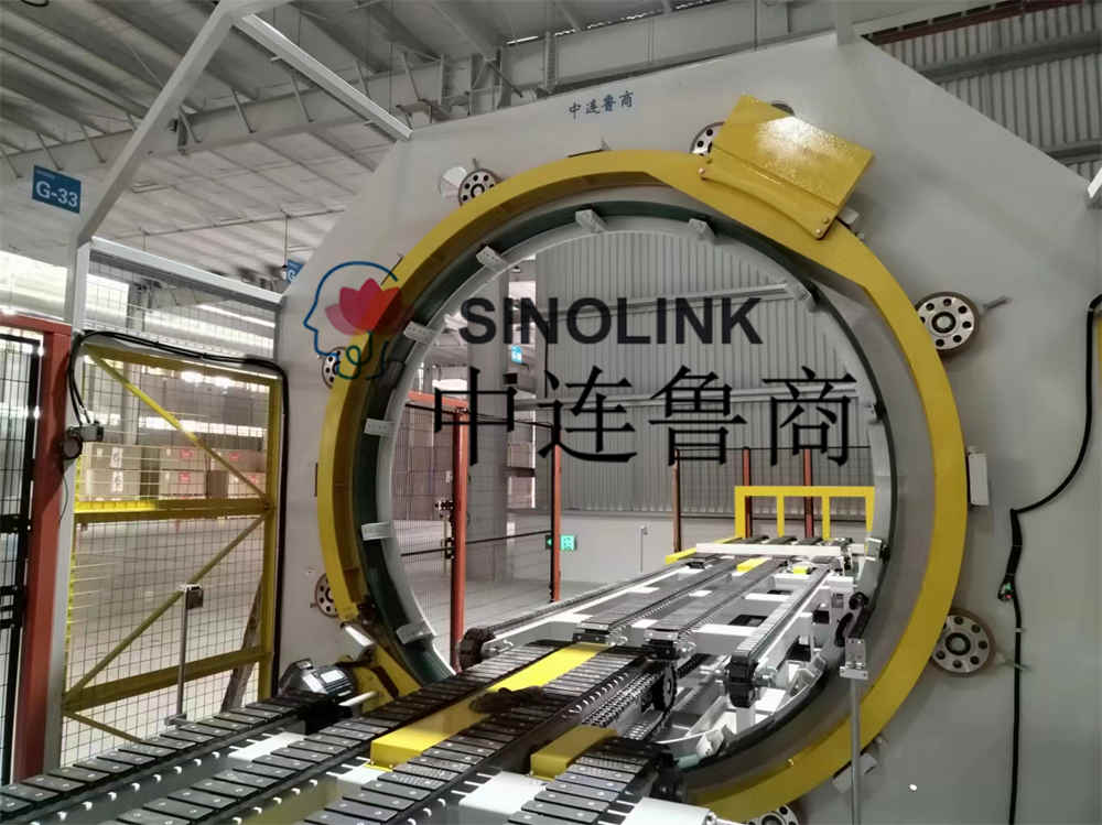 석고보드(건축판, 인조판 등) 전자동 6면 포장 포장 시스템