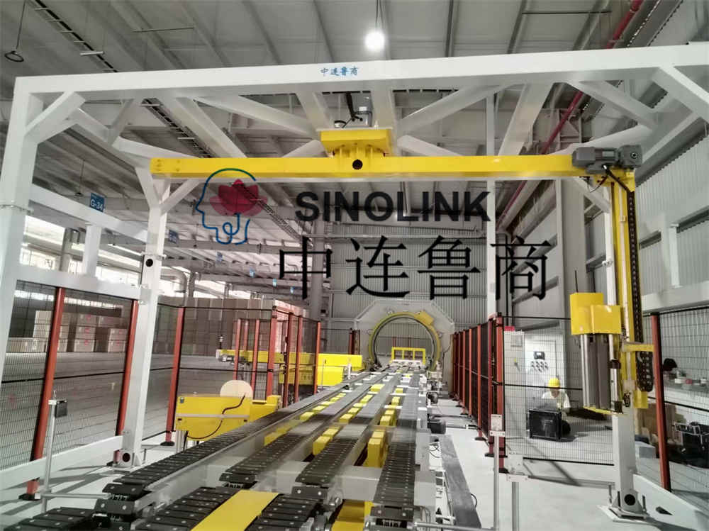 석고보드(건축판, 인조판 등) 전자동 6면 포장 포장 시스템