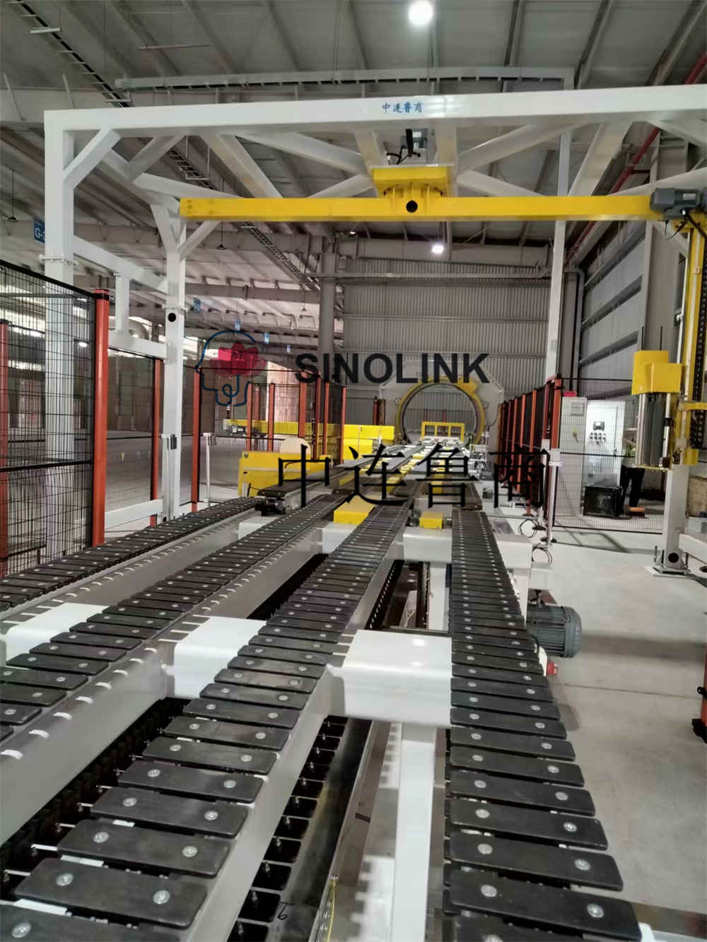 석고보드(건축판, 인조판 등) 전자동 6면 포장 포장 시스템