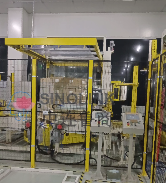 광전지 포장 : 크로스 스트랩 + 코너 프로텍터가 필름 포장