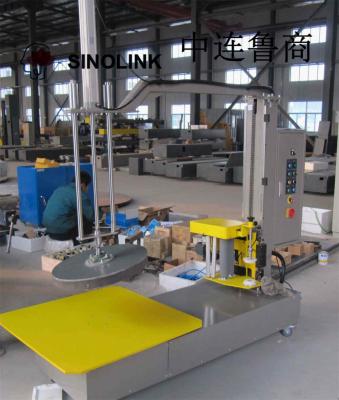 트레이가없는 반 자동 스트레치 포장 기계