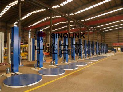 반 자동 팔레트 포장 기계