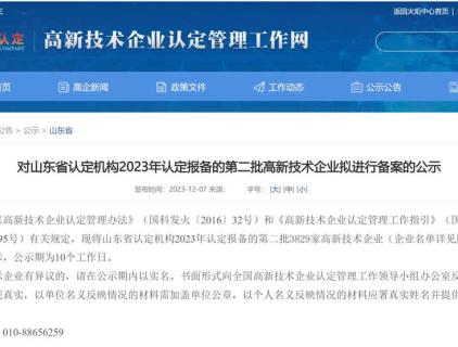 축하해요! SINOLINK International, 첨단 기술 기업으로 인정