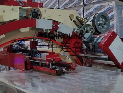 플레이트 건축 자재를위한 자동 6면 프리 스트레치 포장 기계