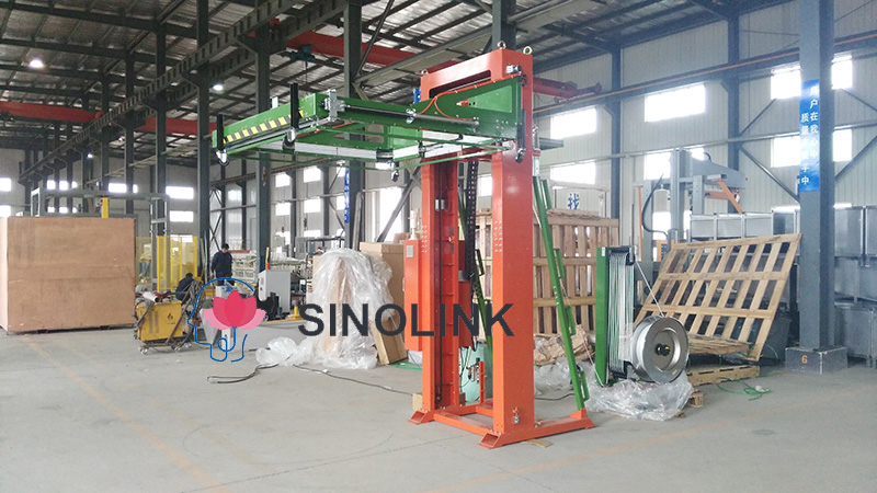 팔레트 용 수평 전자동 결속기 Horizontal Full Automatic Strapping Machine for Pallet
