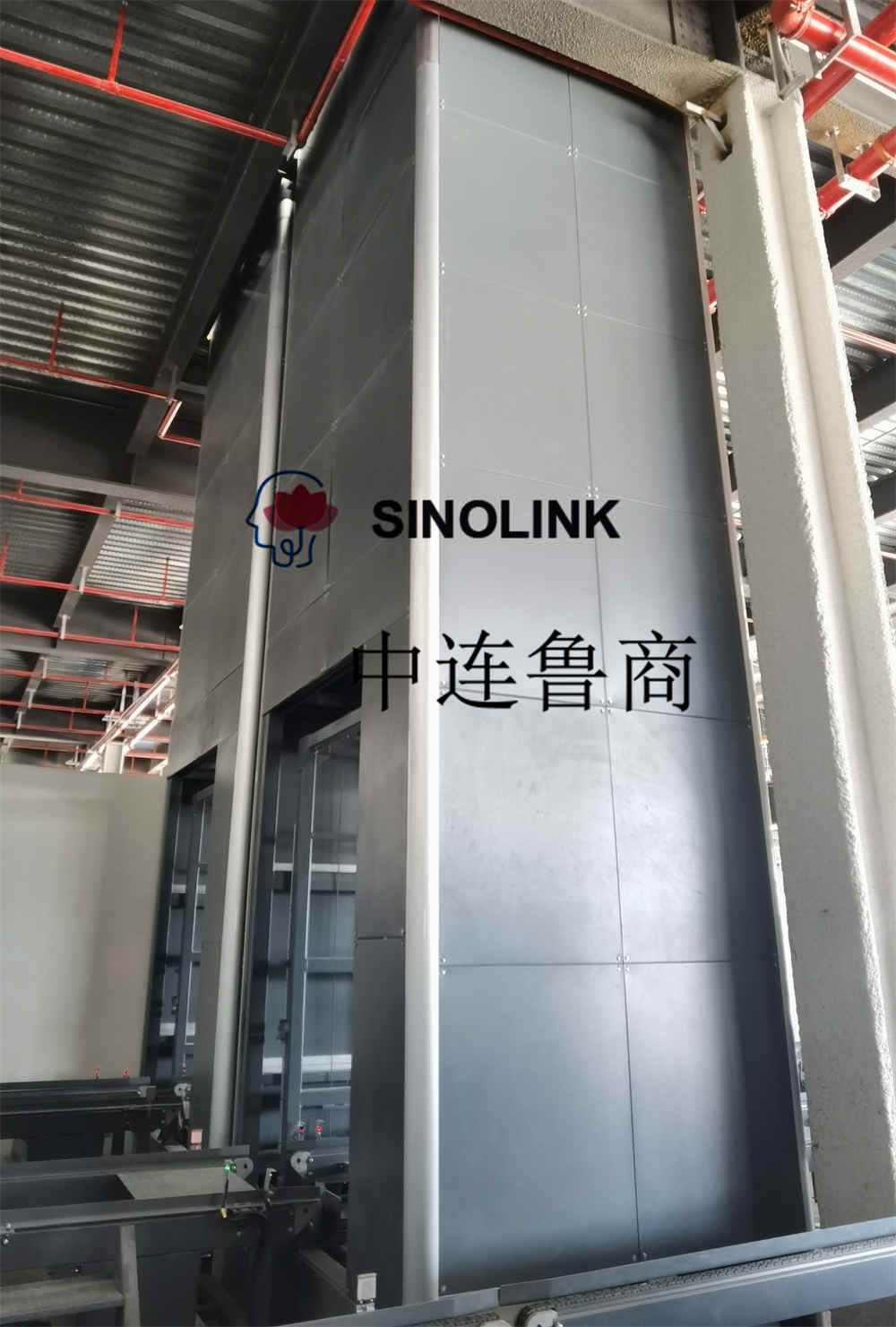 완전 자동 무인 중하 중 수직 리프팅 컨베이어 Fully Automatic Unmanned Heavy Load Vertical Lifting Conveyor