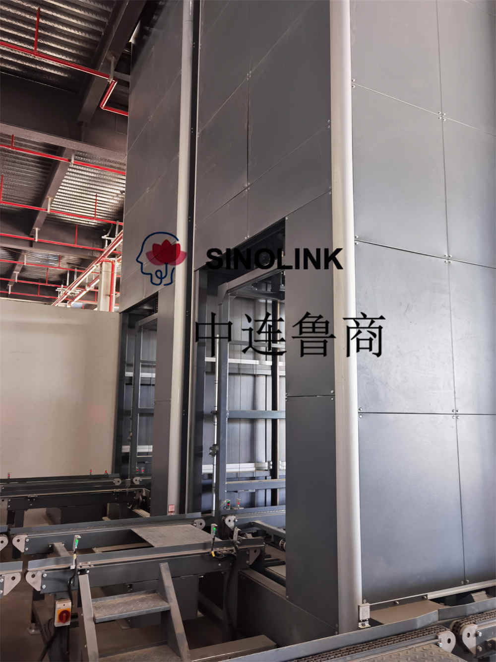 완전 자동 무인 중하 중 수직 리프팅 컨베이어 Fully Automatic Unmanned Heavy Load Vertical Lifting Conveyor