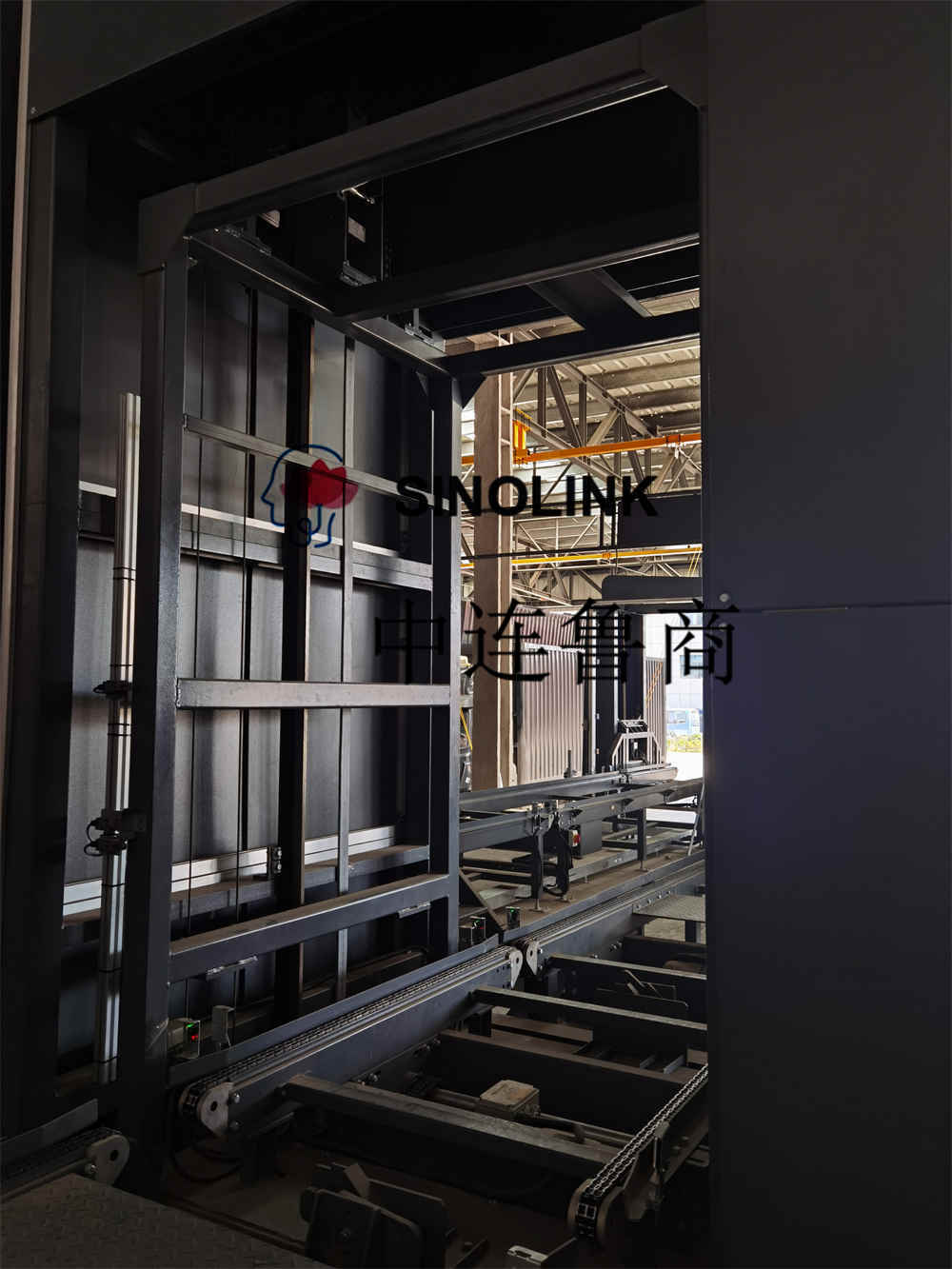 완전 자동 무인 중하 중 수직 리프팅 컨베이어 Fully Automatic Unmanned Heavy Load Vertical Lifting Conveyor